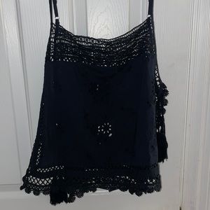Black free people tank top